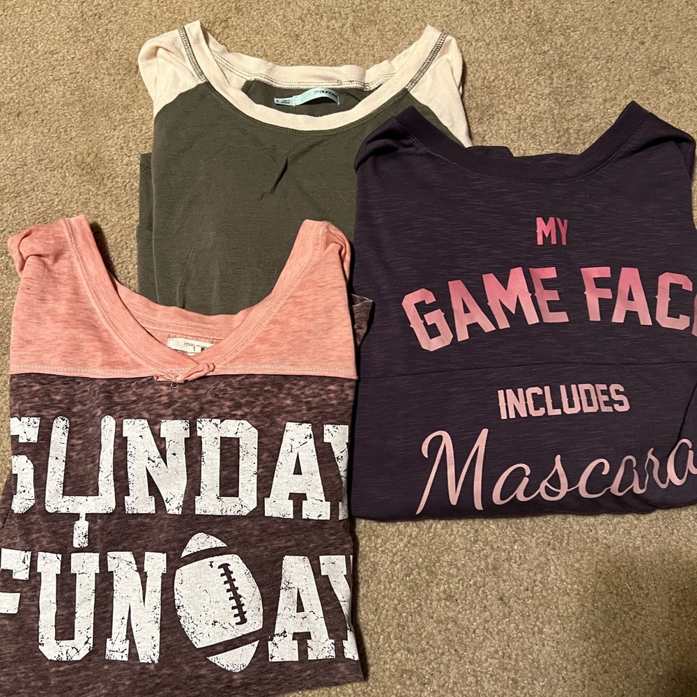 Lot of 3 Maurice’s Tops, Size XL.